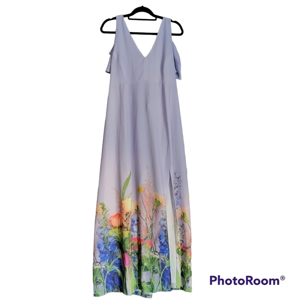 ASOS Maternity floral off shoulder lavender 💜 dress NWT